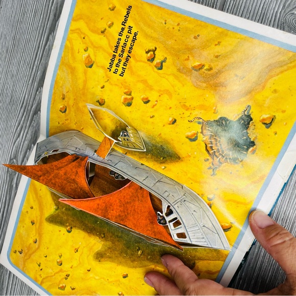 STAR WARS Return of the Jedi Pop-Up 1983 Children's Hardcover SciFi Classic Book - Picture 11 of 13